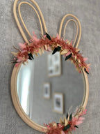 Le miroir Lapin fleuri