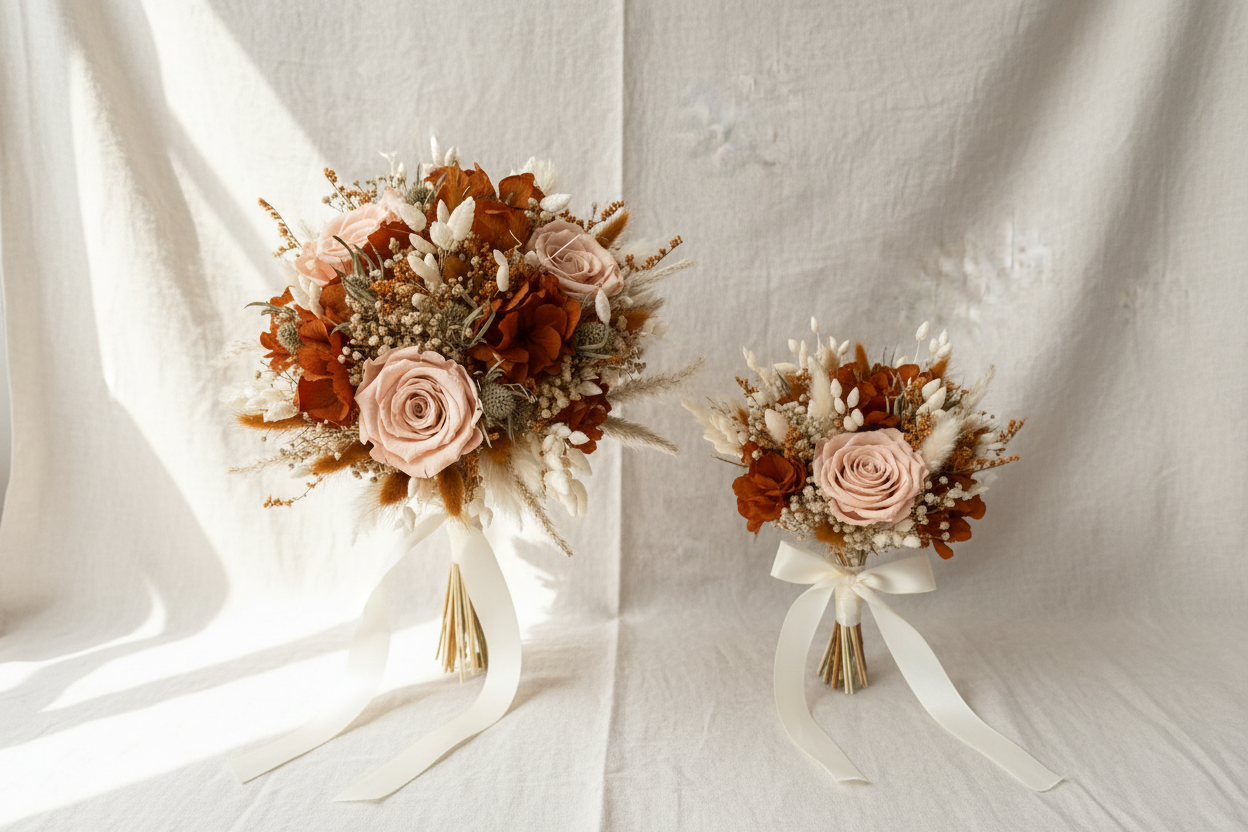 Bannière bouquets de mariage Douceur fleurie