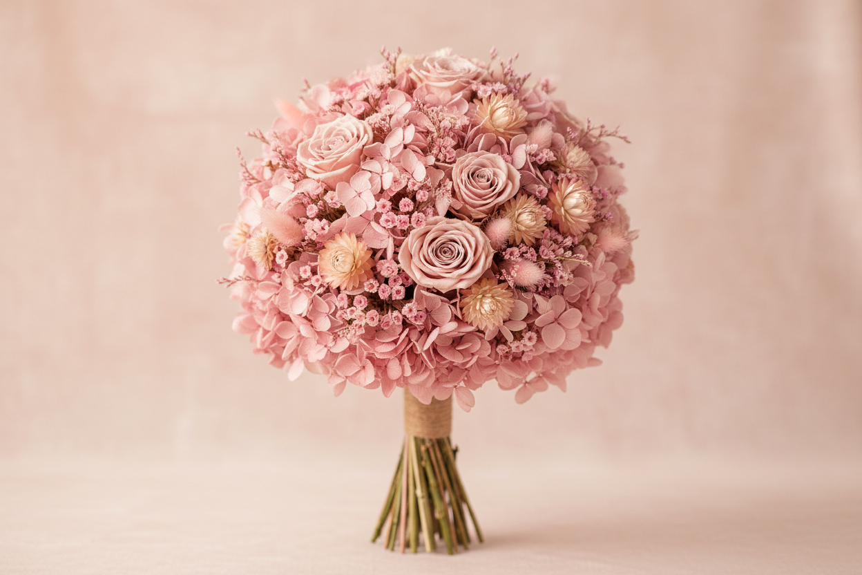 De face ont voit ensemble du bouquet avec un beau fond 